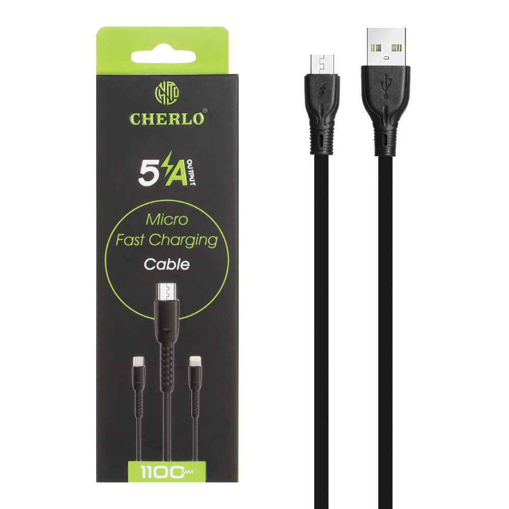 1018660 کابل شارژ 1.1 متری فست اندروید CHERLO مدل CH-V809 - Image 1