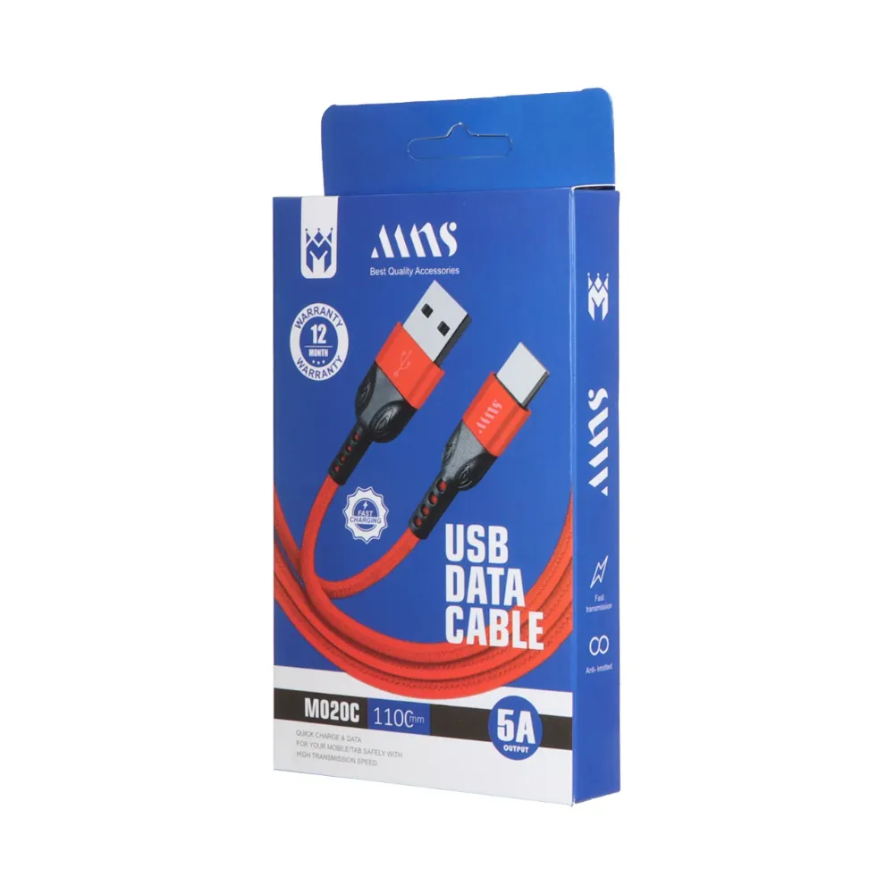 1137972ex8585727386 کابل شارژ کنفی فست 1.1 متری MNS Type-C مدل M020C - Image 1