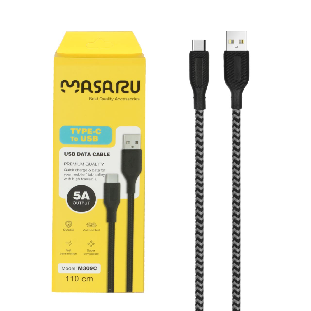 1699604 کابل شارژ 1.1 متری فست Masaru Type-C مدل M309C - Image 1